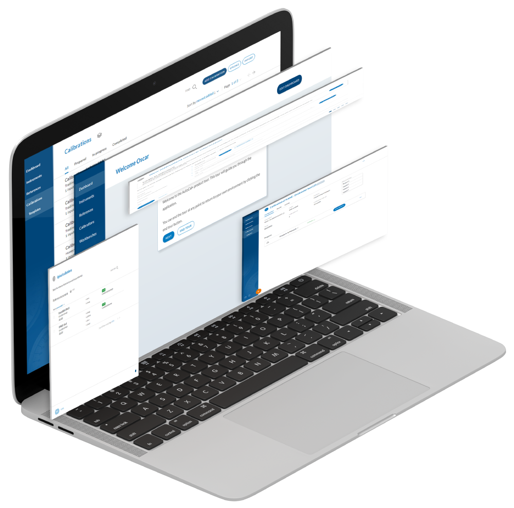 Our product Autocal+ The calibration software